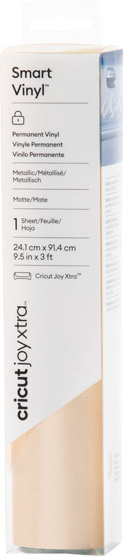 Cricut Vinylfolie matt-metallic – Gold – 24,1 × 91,4 cm – für Cricut Joy Xtra Schneideplotter
