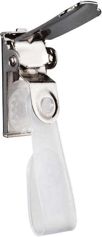 Durable Clips für Ausweishalter, Metall, Silber