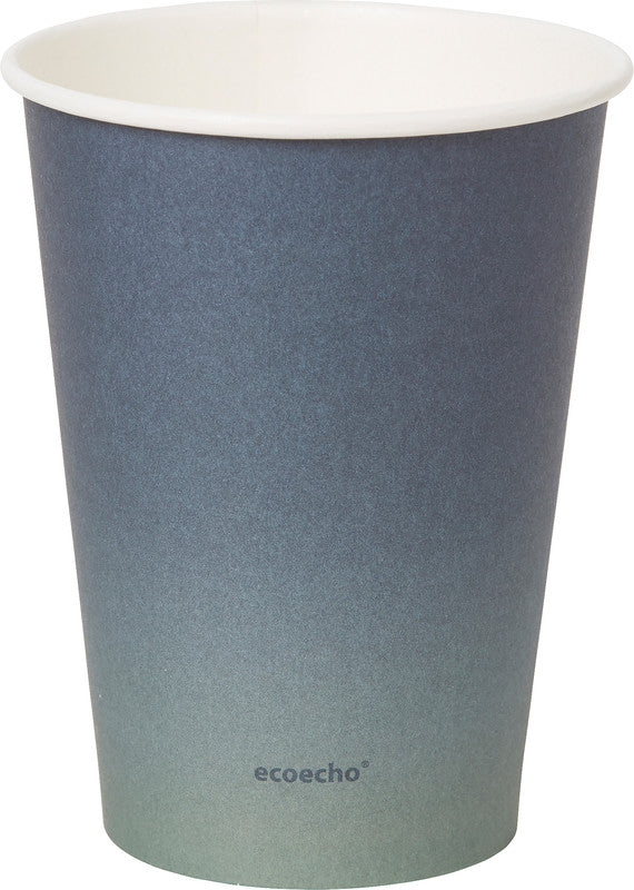 Duni Urban Trinkbecher Papier (PLA-beschichtet) – für Heissgetränke, 3,5 dl, Grau, 50 Stück