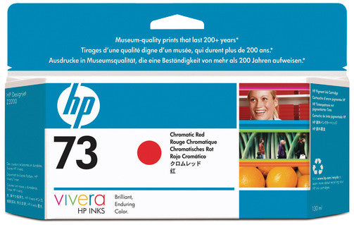 HP Tintenpatrone 73, rot, 130 ml – für Tintenstrahldrucker/Multifunktionsgeräte