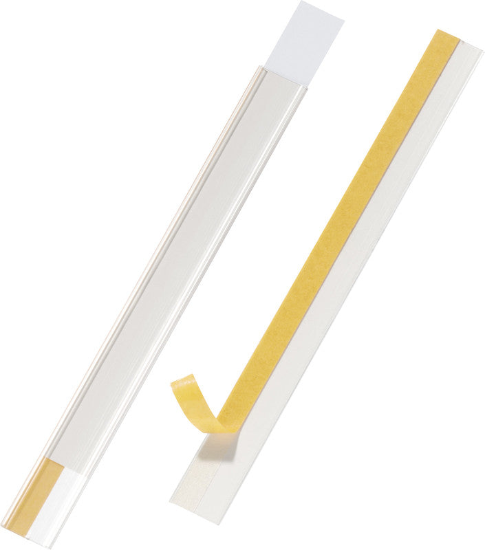 Durable Magnetleiste – 20 × 200 mm, transparent, selbstklebend, 5er-Pack
