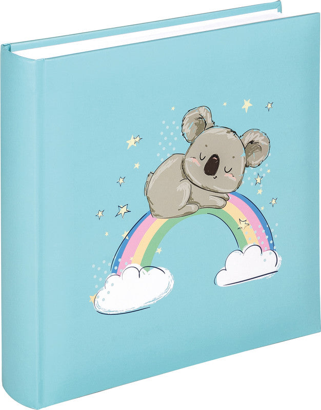 Walther Design Walther Fotoalbum Baby Dreamer – für 250 × 260 mm, blau, mit Pergaminzwischenblättern, Karton