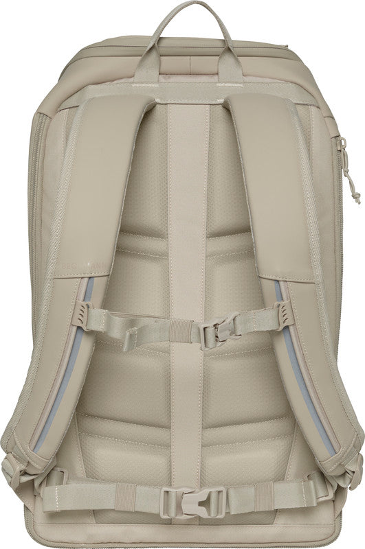 Beckmann Street FLX – Notebook-Rucksack – für 16"-Notebook, 28–33 l, rPET, beige, USB-Buchse