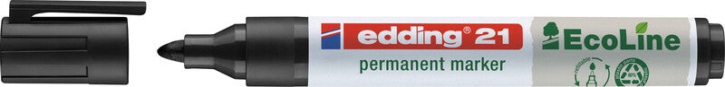 Edding Permanent Marker – rot, blau, grün, schwarz, 4er Set