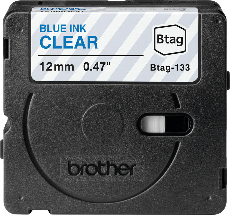 Brother Schriftband – 12 mm × 4 m, transparent, blau
