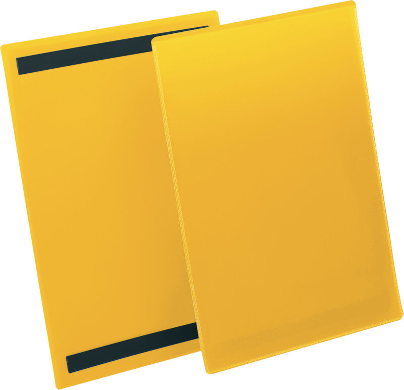 Durable Magnetclip – 210 × 297 mm, gelb, wiederablösbar, magnetisch, 50er-Pack