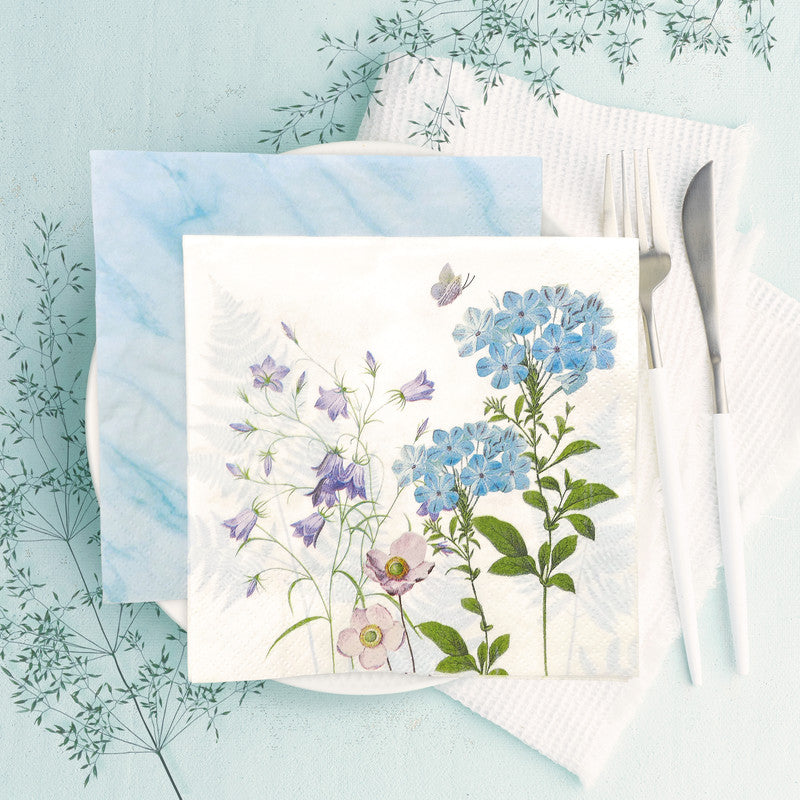 Atelier Servietten Blue Harmony – 33 × 33 cm – 3-lagig, Tissue – 20 Stk.