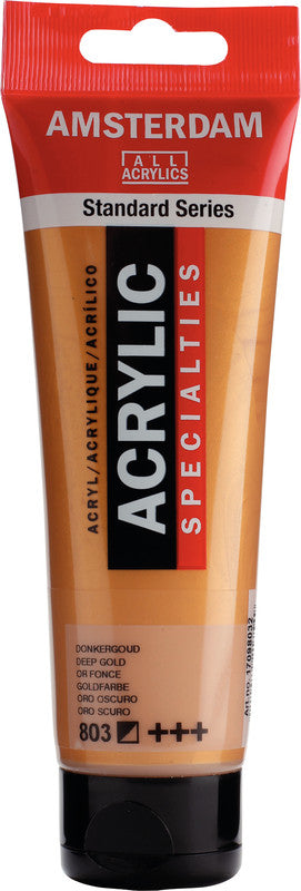 Royal Talens Amsterdam – Acrylic Standard – Acrylfarbe – Gold, 120 ml