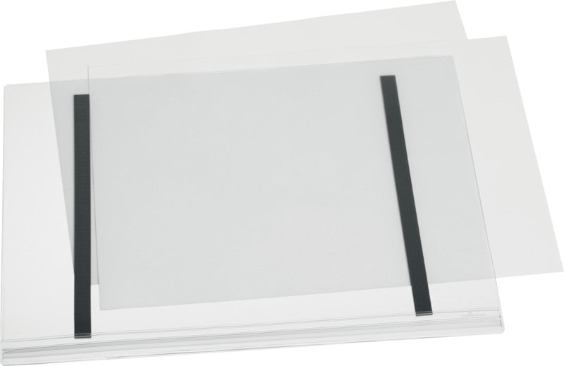 Durable Magnetleiste – 297 × 420 mm, transparent, wiederverwendbar, für A3