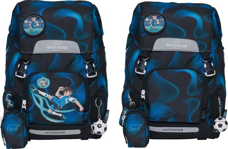 Beckmann Schulrucksack – Magic League – 24,0 × 37,0 × 25,0 cm – aus 100% recyceltem PET