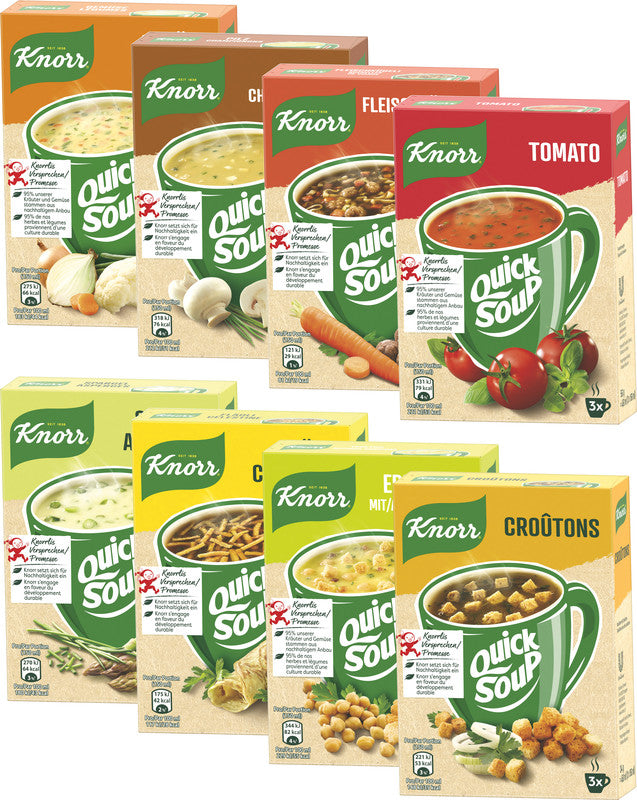 Knorr Quick Soup Suppe – Croûtons – 3×34 g