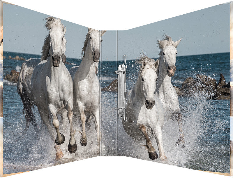 HERMA Zeigebuch Animals – A4 Hochformat – 2-Ring Bügelmechanik, Rücken 35 mm – Mehrfarbig, Karton, mit Niederhalte