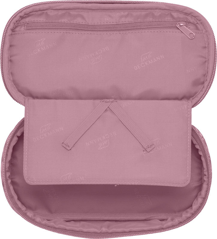 Beckmann Sport Jr. Etui Schlamperetui, leer – Pink Quilt – Kunststoff – 22,0 × 11,0 × 5,0 cm