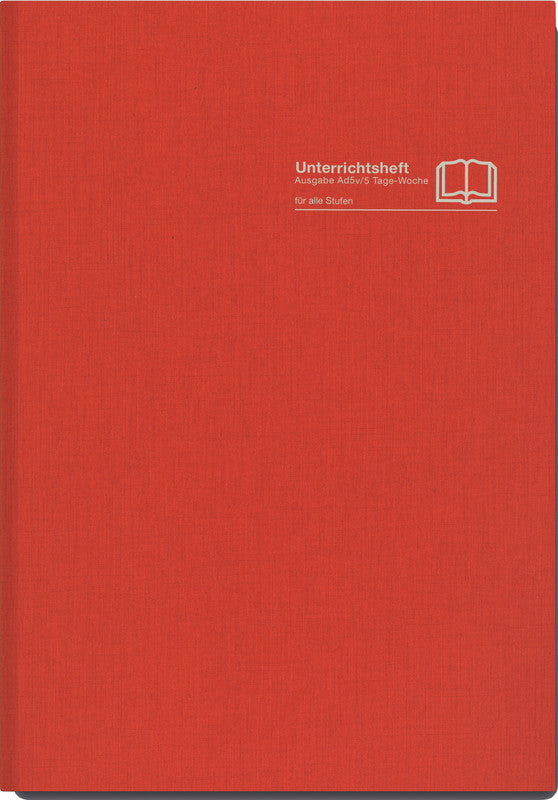 Verlag für unterrichtsm. Unterrichtsheft, A4, Hardcover, 128 Seiten, perforiert, 100 g/m² – Orange