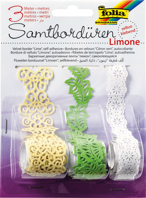 Folia Sticker – 3 Stück – permanent – Zitrone