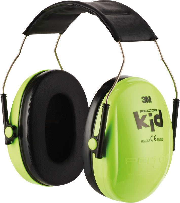 Peltor 3M Peltor Kapselgehörschutz – SNR 98 dB, für Kinder, Neongrün