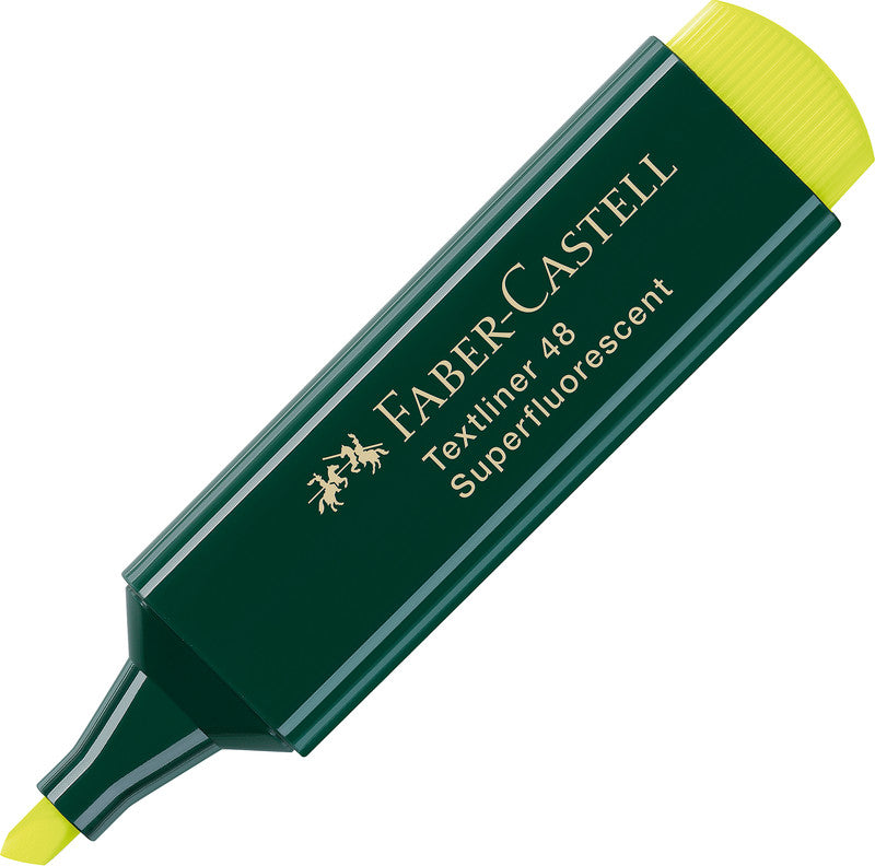 Faber-Castell Textmarker Gelb – Keilspitze, 1–5 mm, nachfüllbar