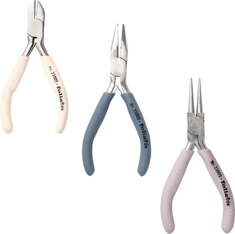 Folia Schmuckzangen-Set – 3-teiliges Set – sortiert – 114 mm