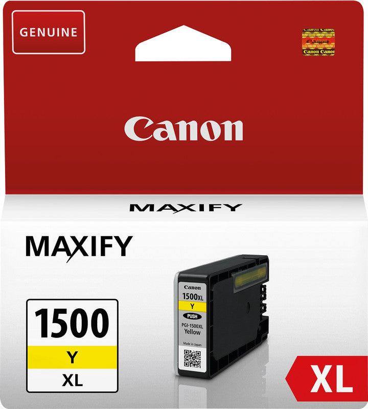 Canon Tintenpatrone PGI-1500XLY, Gelb, 935 Seiten
