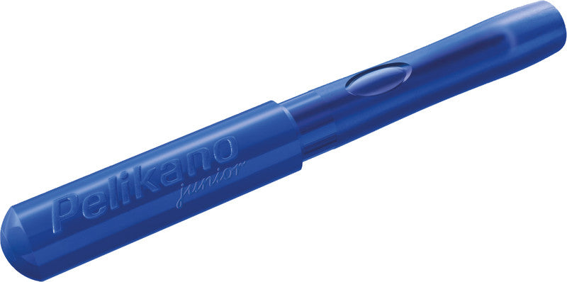 Pelikano junior – L Feder – für Linkshänder – blau – Patronen