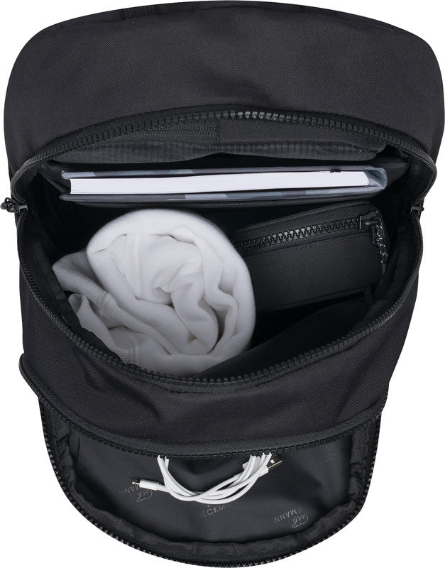 Beckmann Junior Sport Rucksack – Black Bold – 31 × 45 × 22 cm – Recycelte Materialien