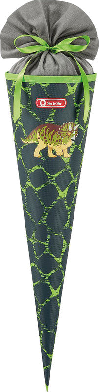Step by Step Schultüte 70 cm × Ø 18 cm, 5 l – Motiv Dino Tres – Serie CLOUD – rPET