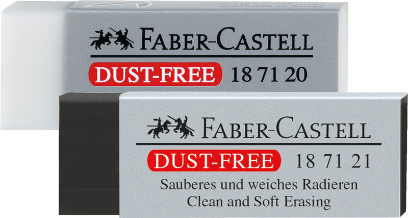 Faber-Castell Radierer – für Bleistifte und Farbstifte – 65 × 10 × 25 mm – Kunststoff – schwarz