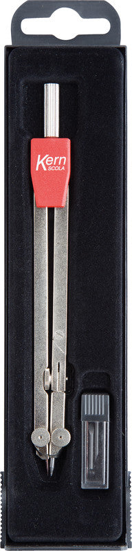 Kern scola Zirkel – Schenkellänge 14,5 cm, Radius 22 cm, Gelenkschenkel, Ersatzminen, Ersatznadel