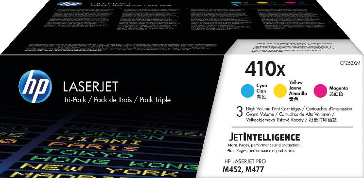 HP Toner-Multipack 410X – C/M/Y, 5000 Seiten