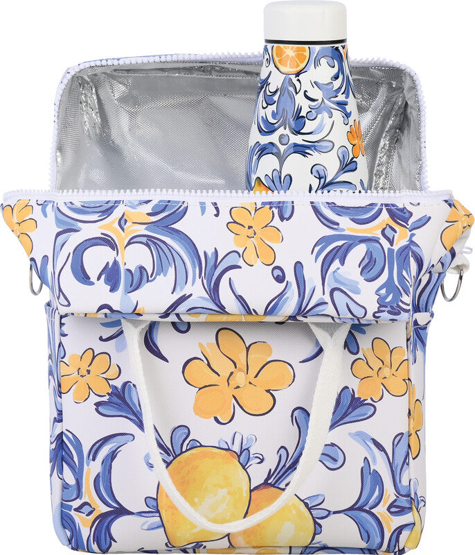 Estia Lunchbag – isoliert, Reissverschluss, 1 innen/2 aussen Flaschenhalter – 7 l – mehrfarbig – Amalfi Coast