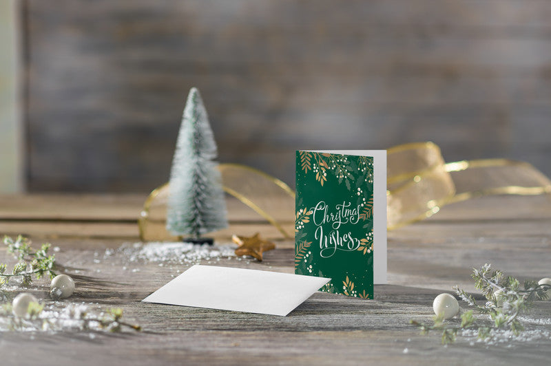 Sigel Weihnachtsgrusskarte – A6 (105 × 148 mm) – mit Umschlägen, für Inkjet/Laser/Kopierer, Edelkarton