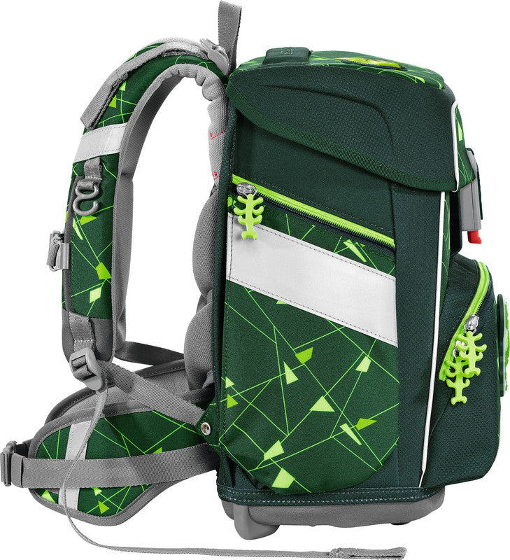 Step by Step Shine Schulrucksack-Set – 5-teilig – Dino Night Tyro – recycelte Materialien
