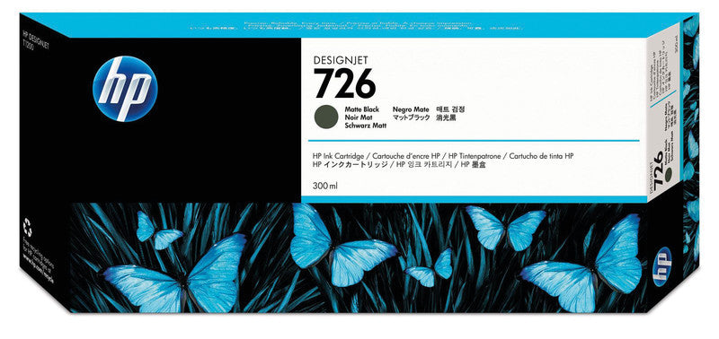 HP Tintenpatrone 726, Schwarz – für Inkjetdrucker