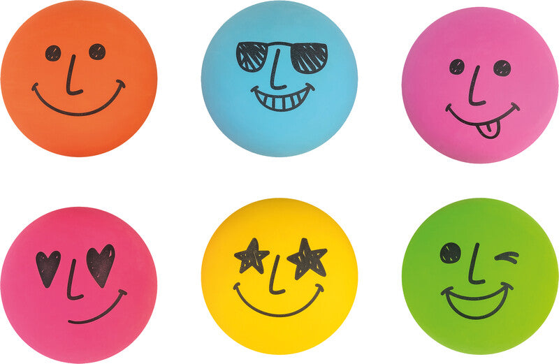 Trendhaus Springball Crazy Faces – Ø 6 cm, Kunststoff