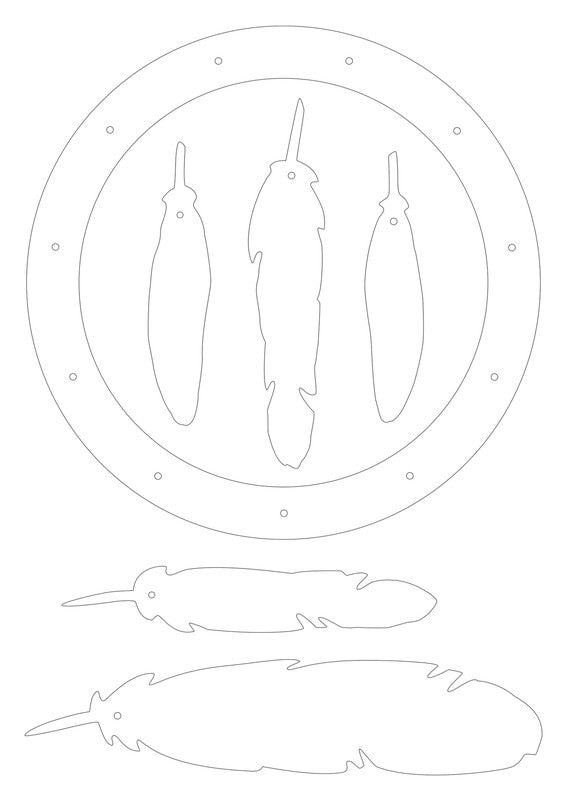 Folia Traumfänger-Set – 8-teilig – 210 × 300 mm