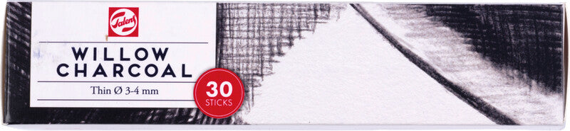 Talens Zeichenkohle – Schwarz, Ø 3–4 mm, 30er-Pack, geruchsarm