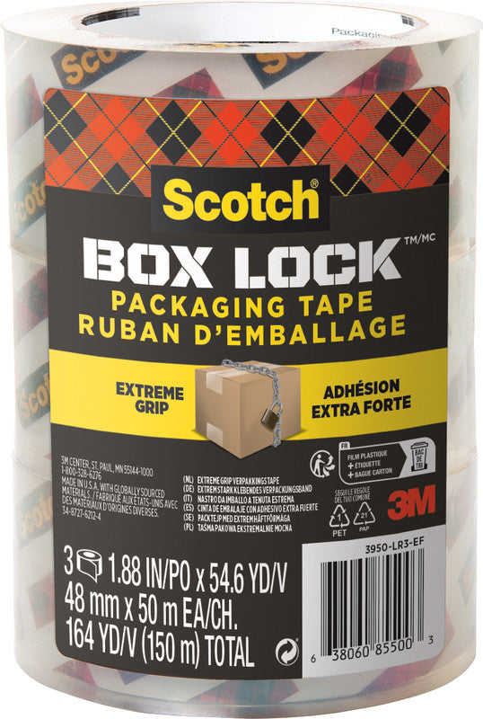 Scotch Vinylband 3950 – 48 mm × 50 m, transparent, stark