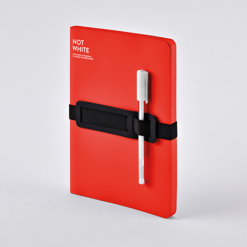 nuuna Notizbuch Not White L Light, A5, 176 Seiten – Rot
