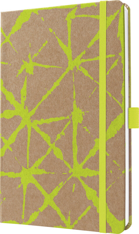 Sigel JOLIE Pure Agenda – 1 Woche/2 Seiten, gebunden, A5, Jan–Dez, 2026, mehrsprachig, Lemon Batik, FSC