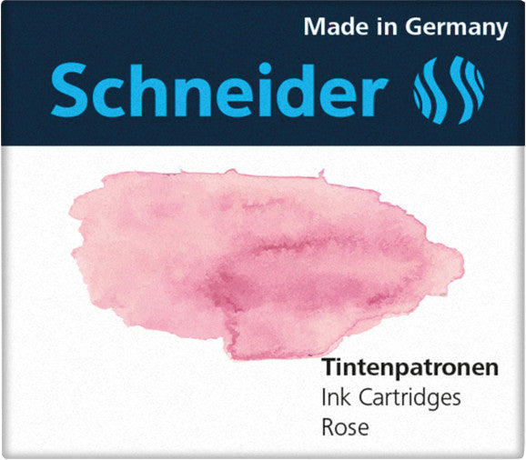 Schneider Schreibgeräte Schneider Tintenpatronen – pink, geruchsarm, 6 Stk.