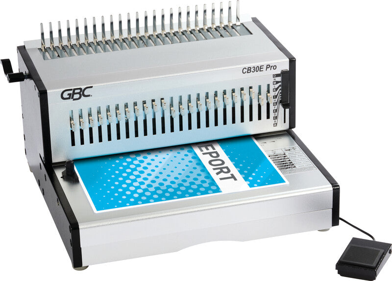 GBC CB30EPro Stanz- und Bindemaschine – Plastik- und Drahtbindung, für 21-Loch, A4, bis 30 Blatt