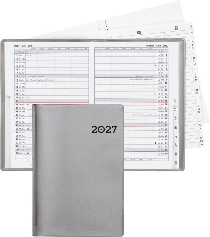 Biella Planer Istanbul Agenda – 1 Monat/2 Seiten, geheftet, 10,6 × 15,3 cm, 15 Monate Okt–Dez, PEFC