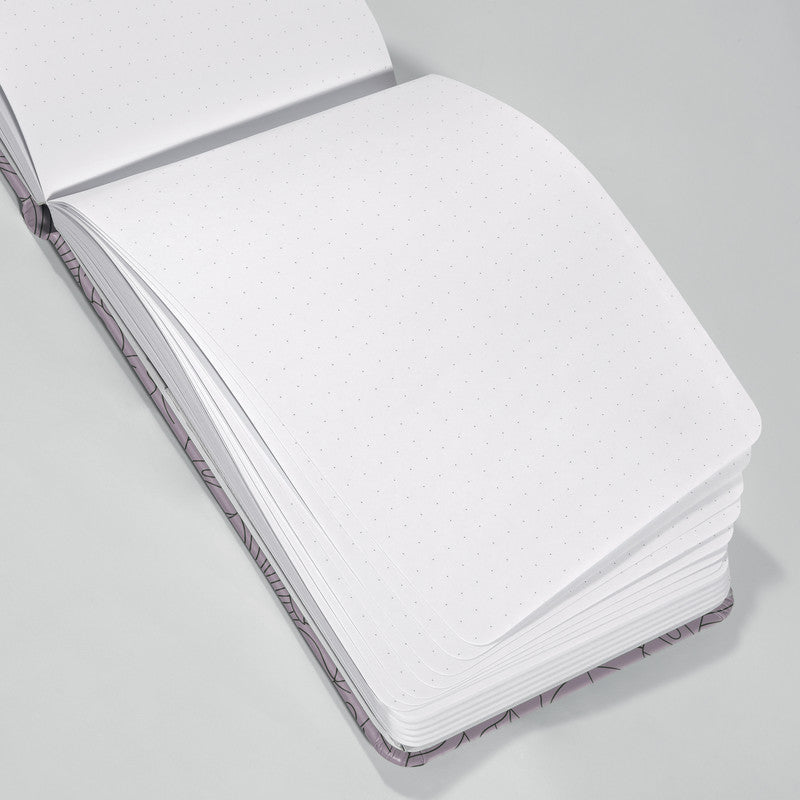 Sigel Notizblock JOLIE, A6+, punktkariert, Fadenheftung, 79 Blatt, perforiert, 100 g/m² – violett