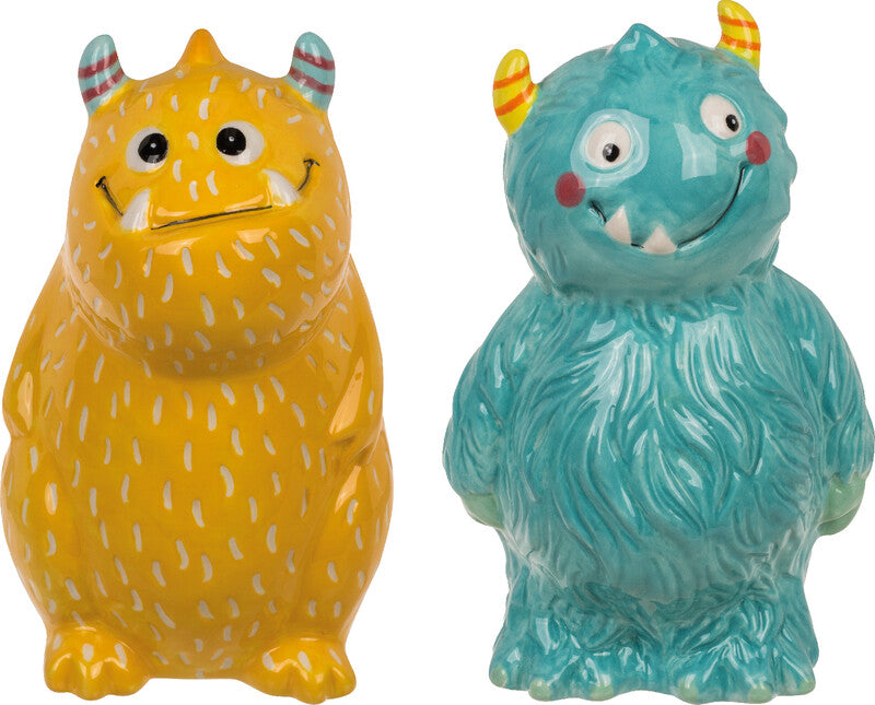 Out oft the blue Out of the Blue Spardose Monster – Keramik, Gelb – 15 × 13 cm