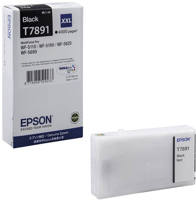 Epson Tintenpatrone T7891, Schwarz, 4'000 Seiten