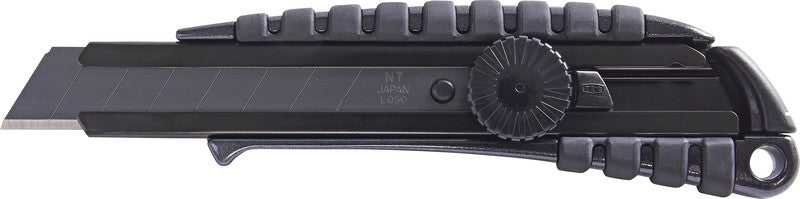NT Cutter PMGL-EVO2 – Abbrechmesser 18 mm, rostfreier Stahl, mit Sperre, schwarz, inkl. 1 Klinge