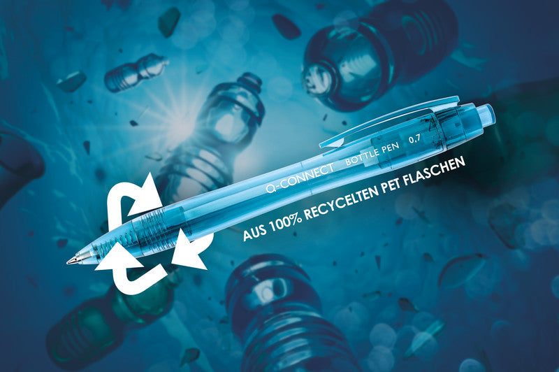 Q-connect Kugelschreiber – Blau, Kunststoff – 10 Stk.