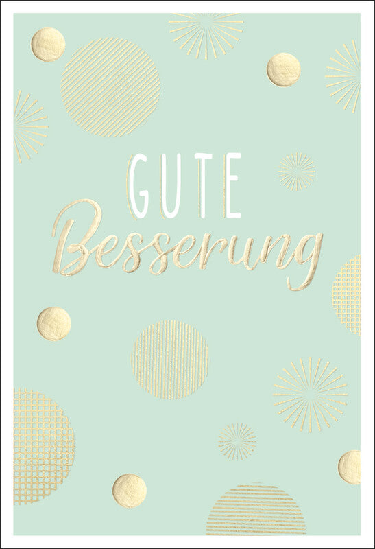 Kurt eulzer Genesungskarten – 120 × 180 mm, mit Couvert, Gute Besserung, mehrfarbig – 6 Stk