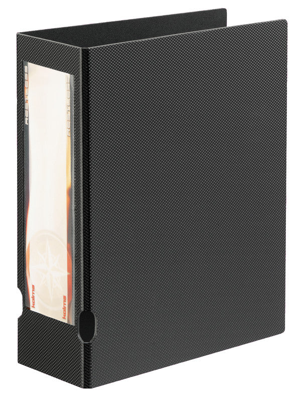Kolma Sichtbuch Restless XL – 150 Sichttaschen, A4, genarbt, schwarz, Kunststoff