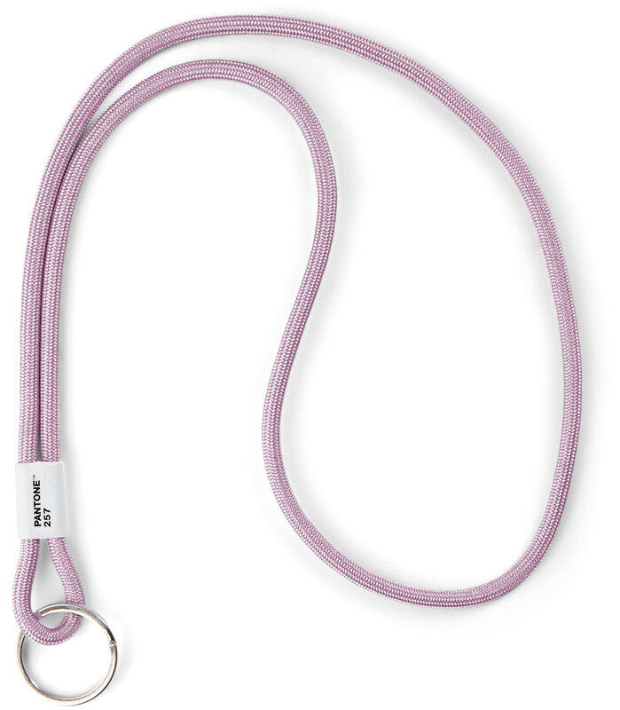 Pantone by Copenhagen Textilband – mit Schlüsselring, Nylon, Hellviolett, Bandlänge 48 cm